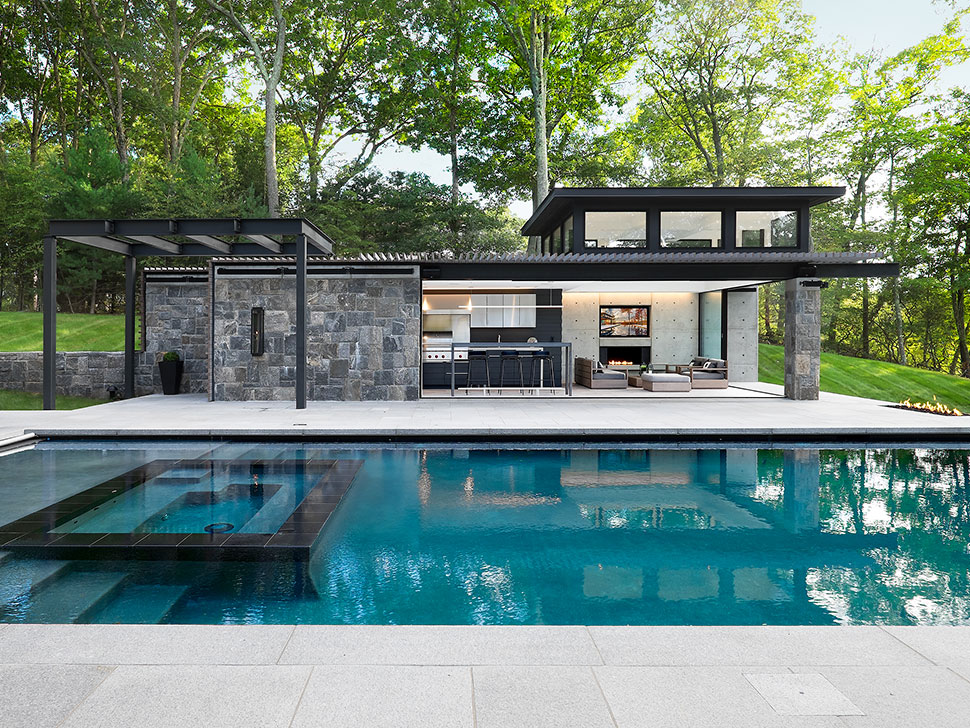 An Award-Winning Modern Pool House - The E List